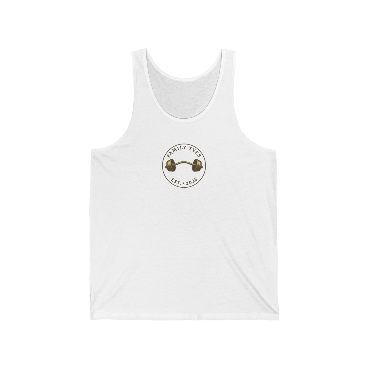 Family Tyes & Go Hard Unisex Jersey Tank - Workout & Fitness Tank Top