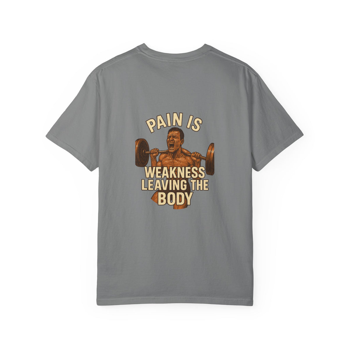 Unisex Motivational Gym T-Shirt | No Pain, Pain is Weakness Leaving the Body, Fitness Gift, Workout Tee, Bodybuilding Apparel