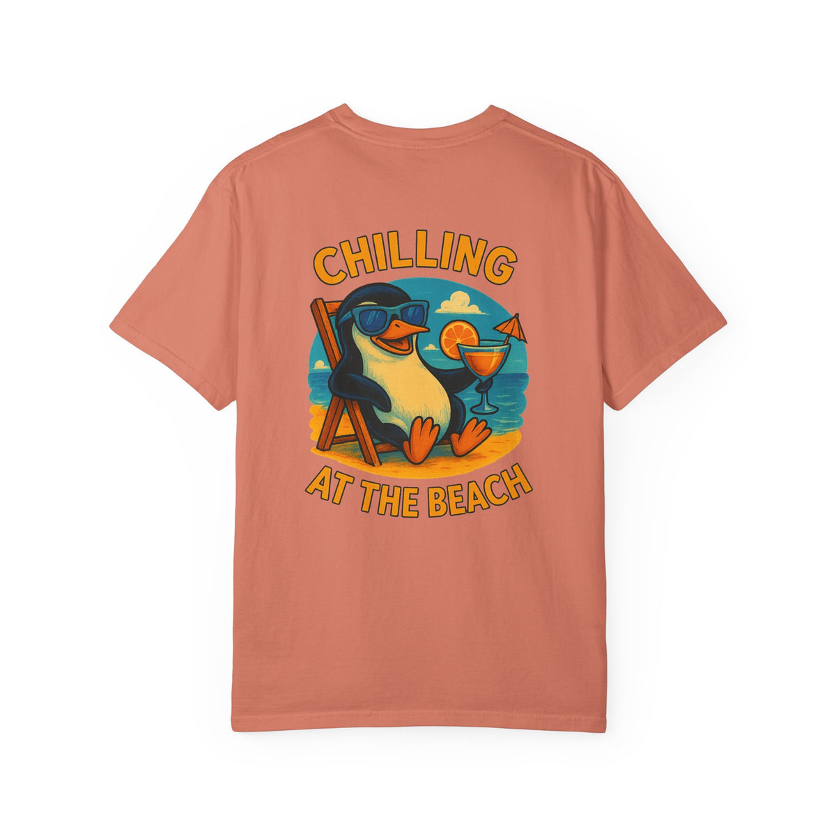 Penguin chill Unisex Garment-Dyed T-shirt