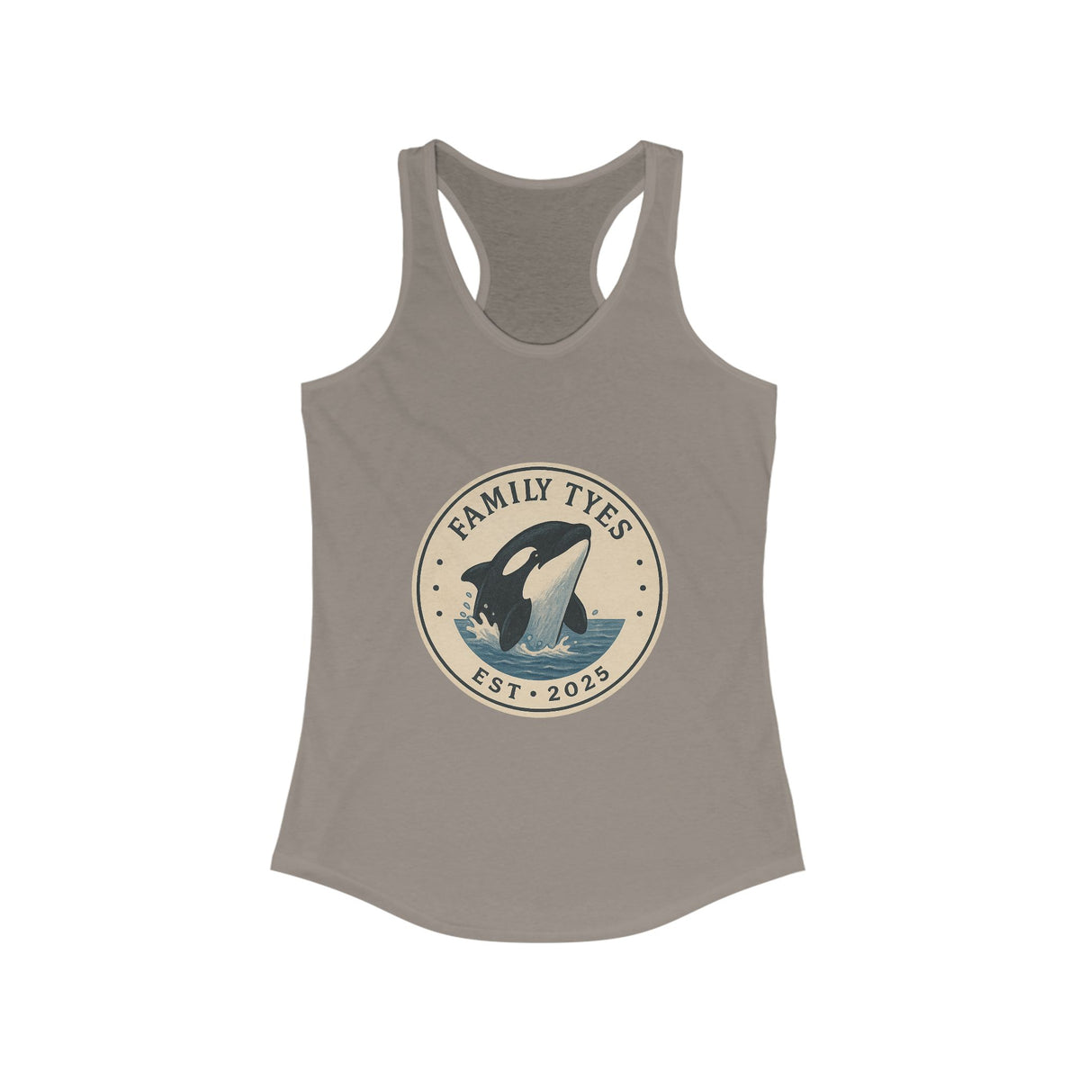 Orca racerback  Tank for Women - Family Tyes - EST 2025