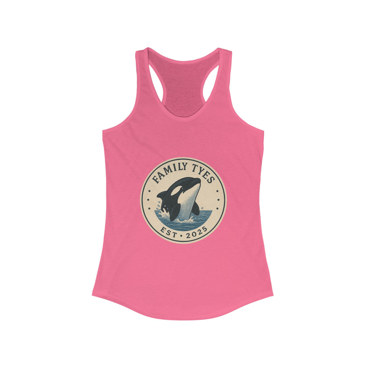 Orca racerback  Tank for Women - Family Tyes - EST 2025