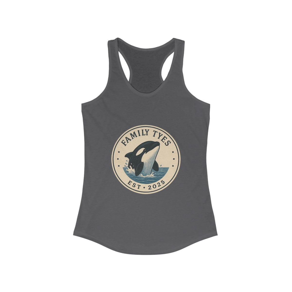 Orca racerback  Tank for Women - Family Tyes - EST 2025