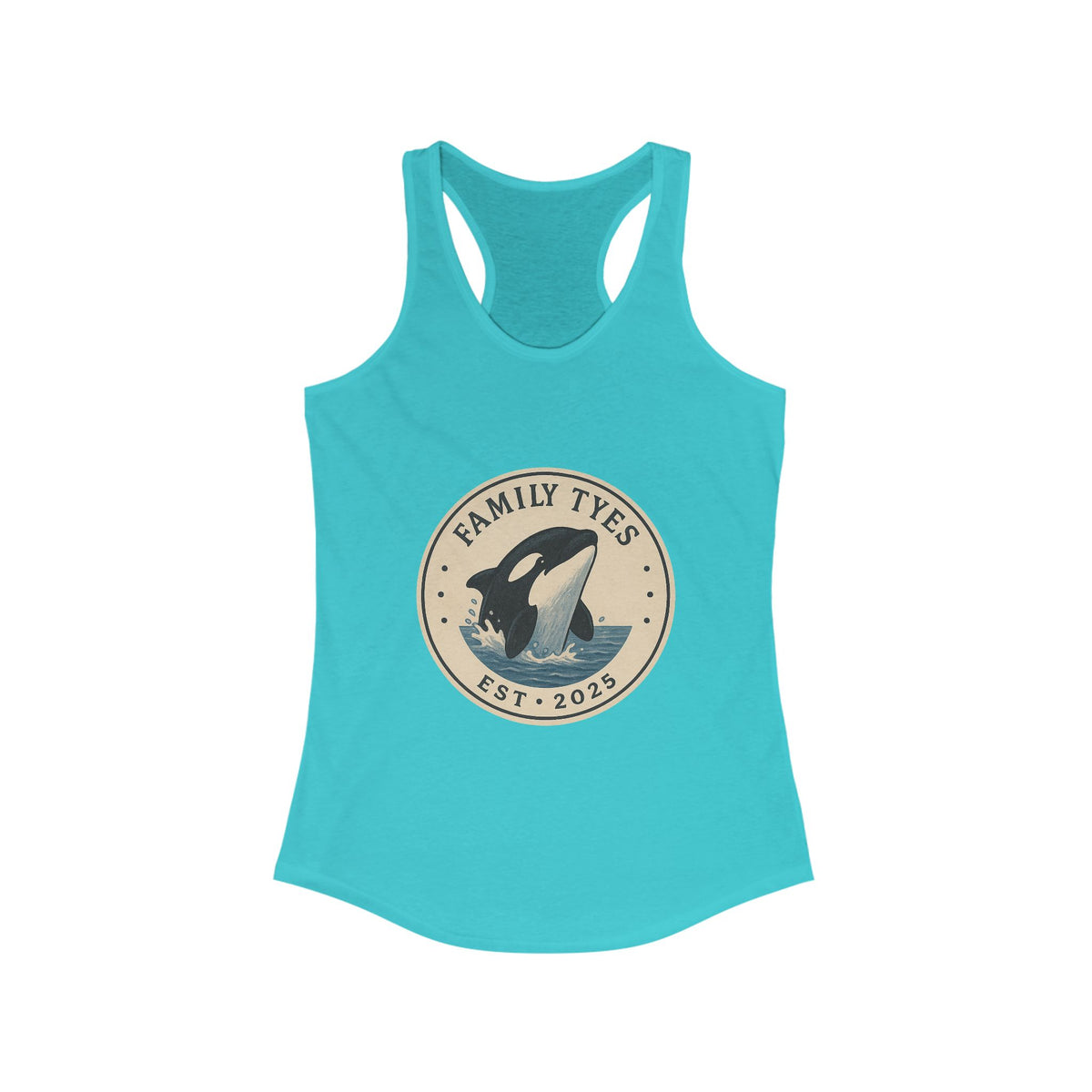 Orca racerback  Tank for Women - Family Tyes - EST 2025