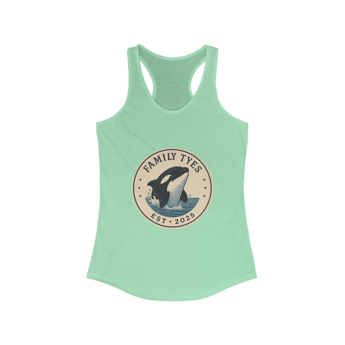 Orca racerback  Tank for Women - Family Tyes - EST 2025