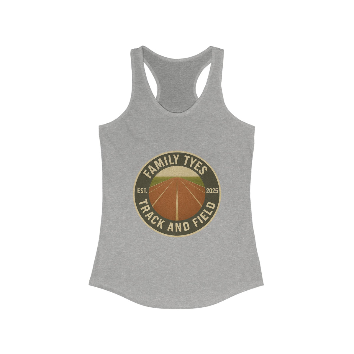 Sprinter Track and Field Racerback Tank for Women - Family Tyes  - EST 2025