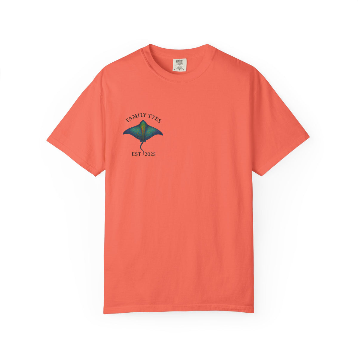 Manta ray Unisex Garment-Dyed T-shirt | Family Tyes 2025 Dolphin Design
