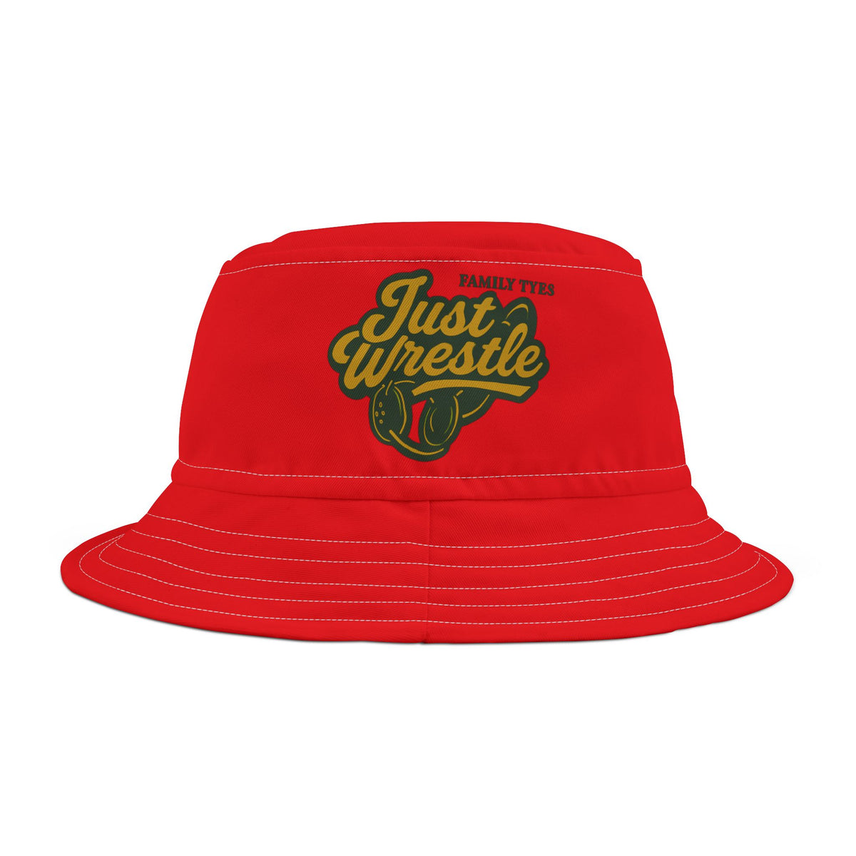 Just Wrestle Bucket Hat, Sports Hat, Gift for Wrestlers, Casual Outing Accessory, Summer Fashion, Unique Sportswear