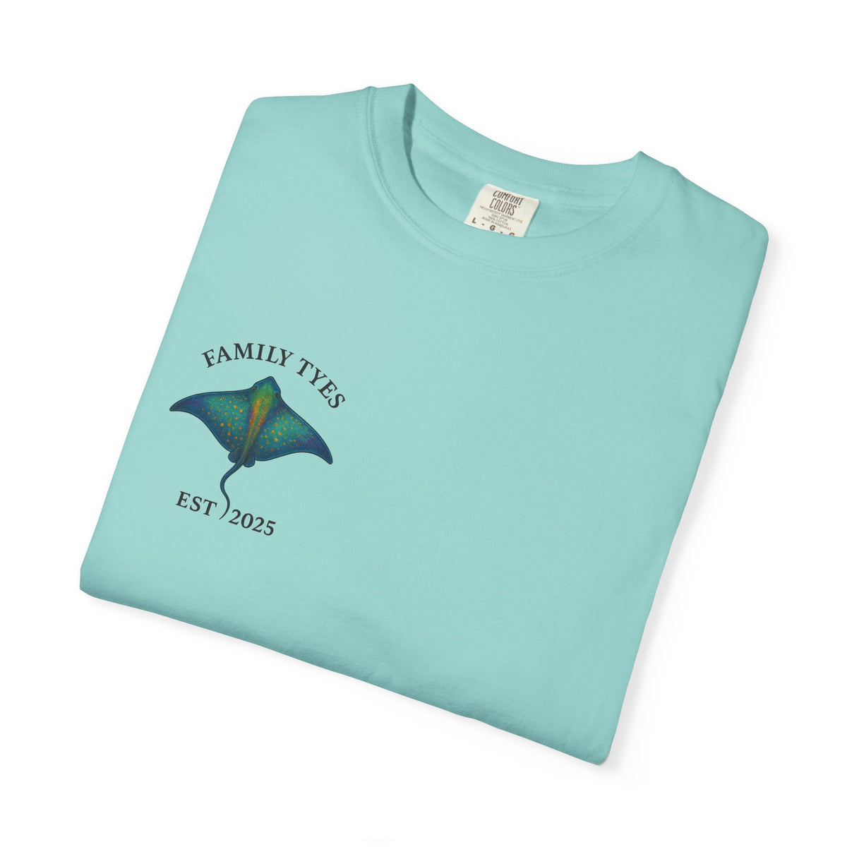 Manta ray Unisex Garment-Dyed T-shirt | Family Tyes 2025 Dolphin Design