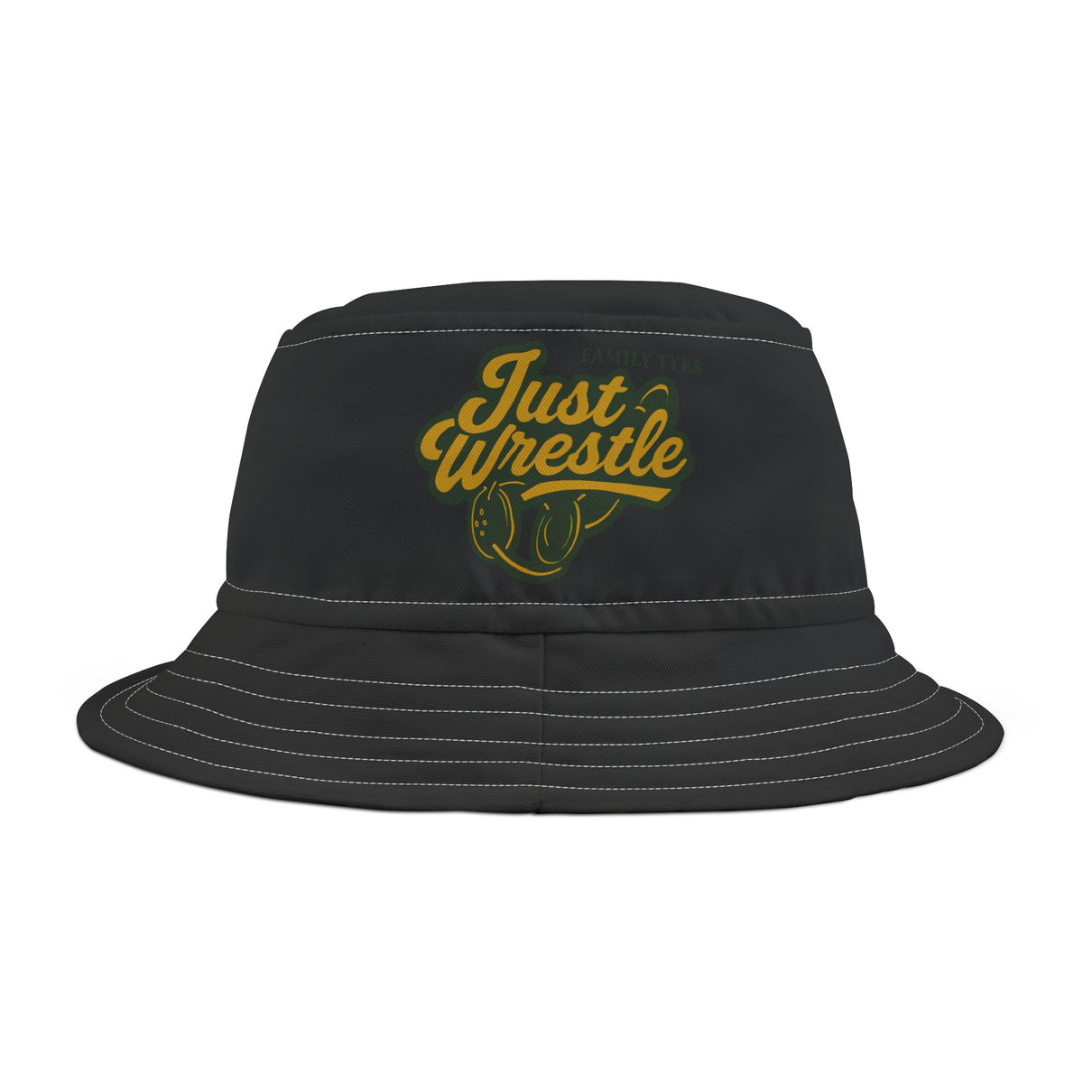 Just Wrestle Bucket Hat, Sports Hat, Gift for Wrestlers, Casual Outing Accessory, Summer Fashion, Unique Sportswear