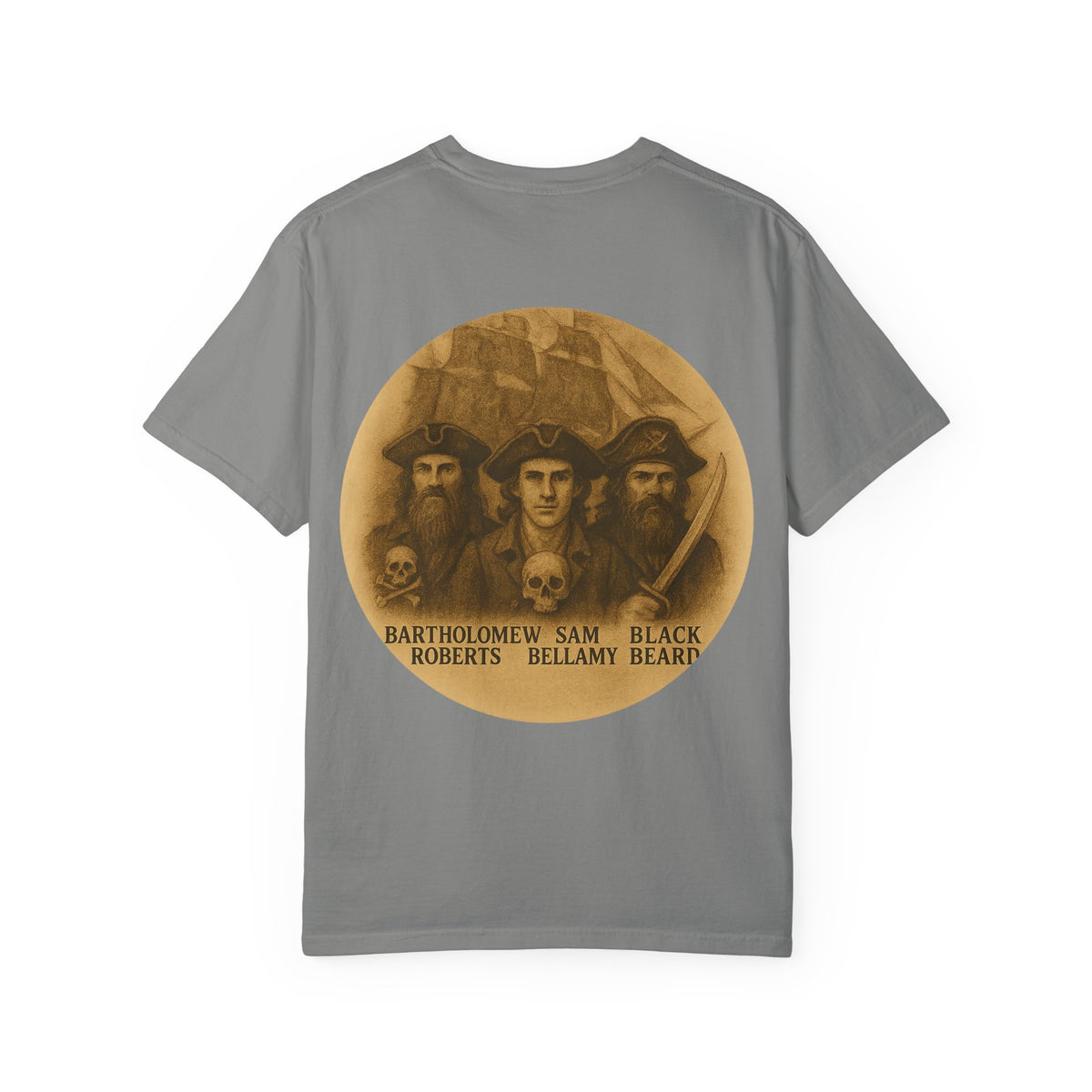 Vintage Pirate T-Shirt, Unisex Garment-Dyed Tee, Retro Pirate Apparel, Pirate Lover Gift, Halloween Costume Top