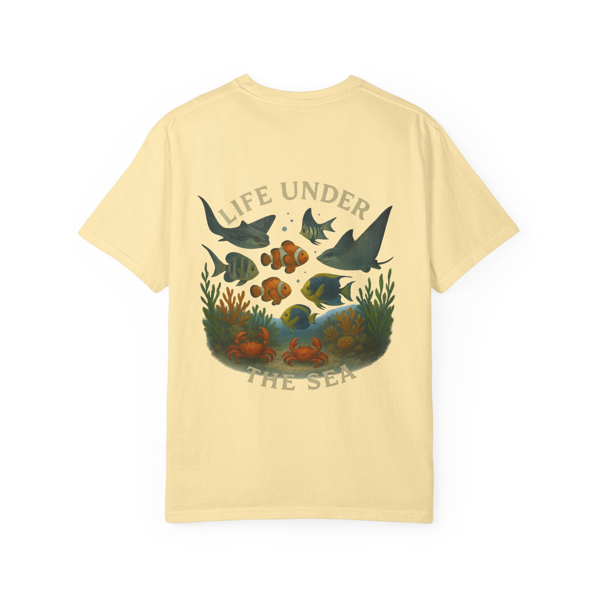 Ocean-Themed Unisex T-Shirt - 'Life Under the Sea' Graphic Design for Family Fun