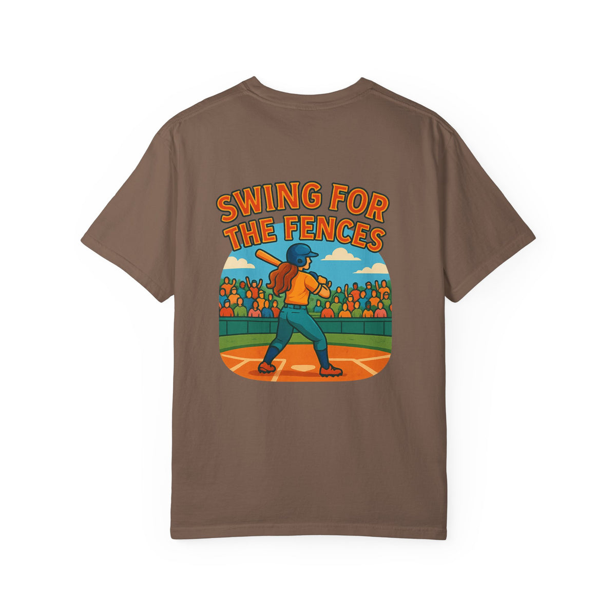 Family Tee sports collection - Swing for the Fences Unisex Garment-Dyed T-Shirt, Casual Wear, Sports Fan Apparel, Family Gatherings, Gift for Baseball Lovers