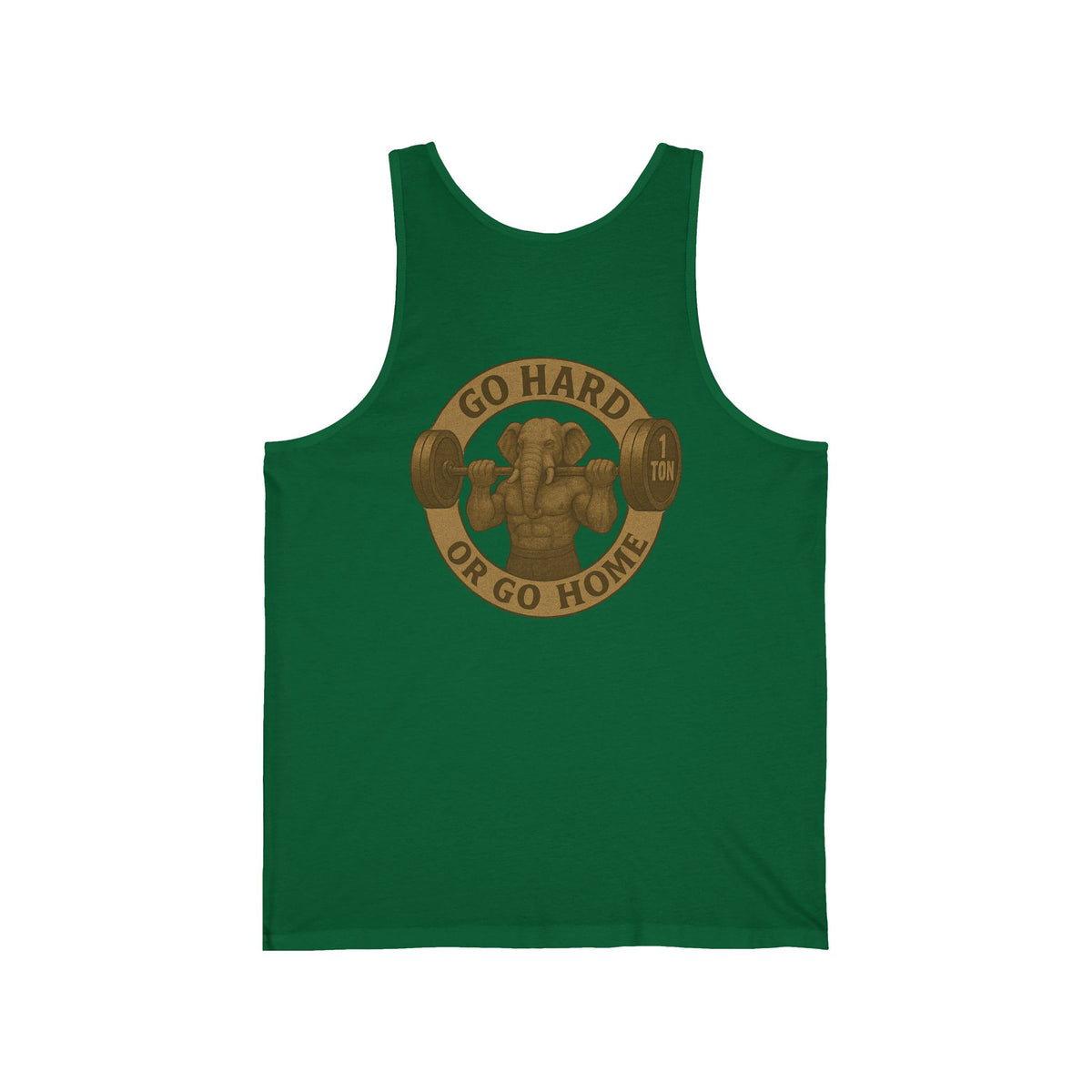 Family Tyes & Go Hard Unisex Jersey Tank - Workout & Fitness Tank Top