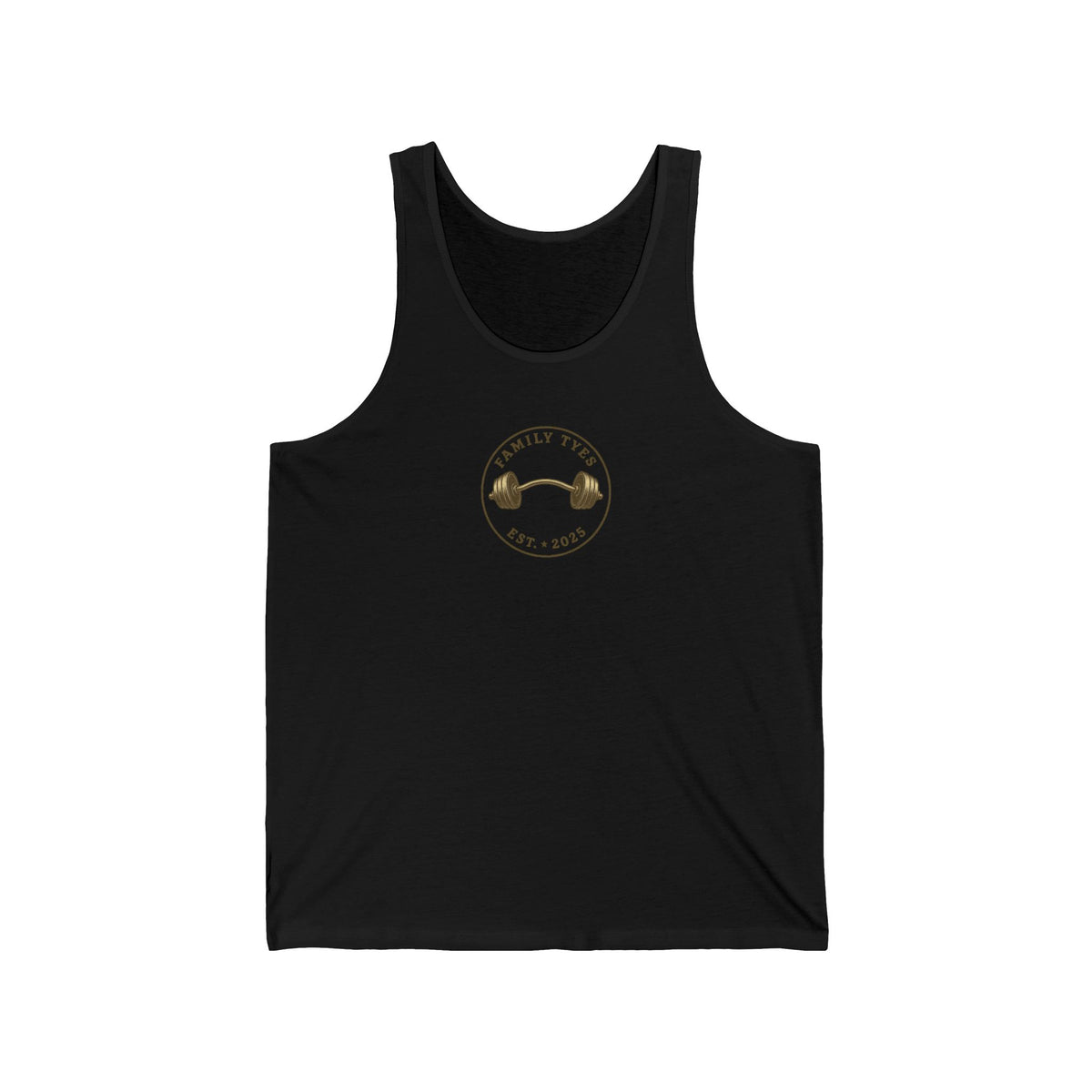 Family Tyes & Go Hard Unisex Jersey Tank - Workout & Fitness Tank Top