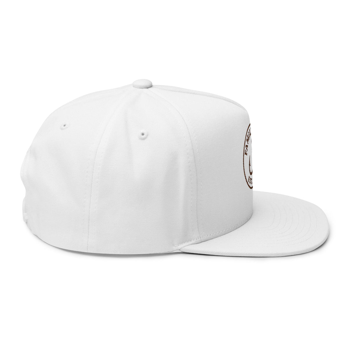 Hook and knot Embroidered Family Tyes Flat Bill Cap