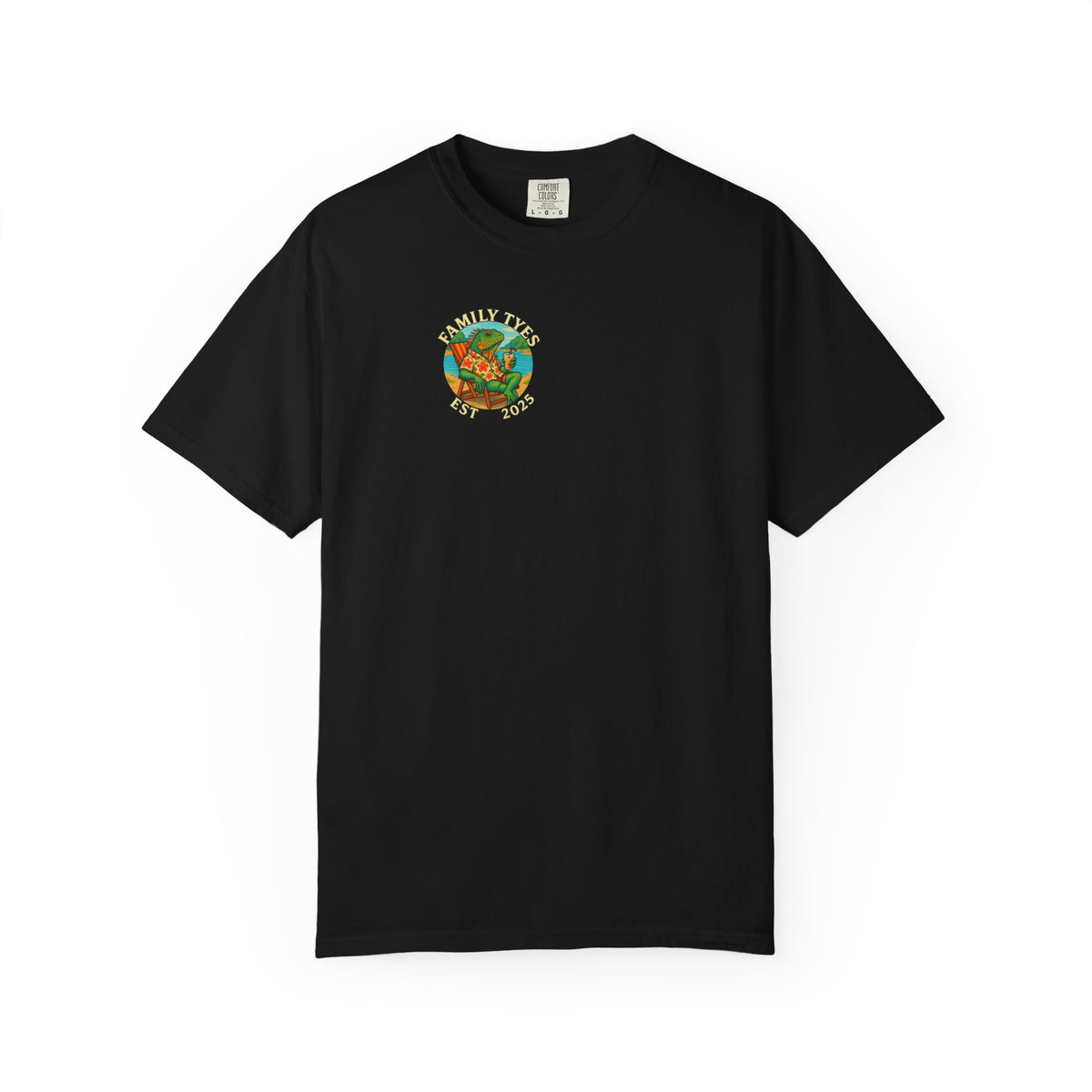 Chilled iguana party time Unisex Garment-Dyed T-Shirt - Family Tyes & Find Your Zen Design