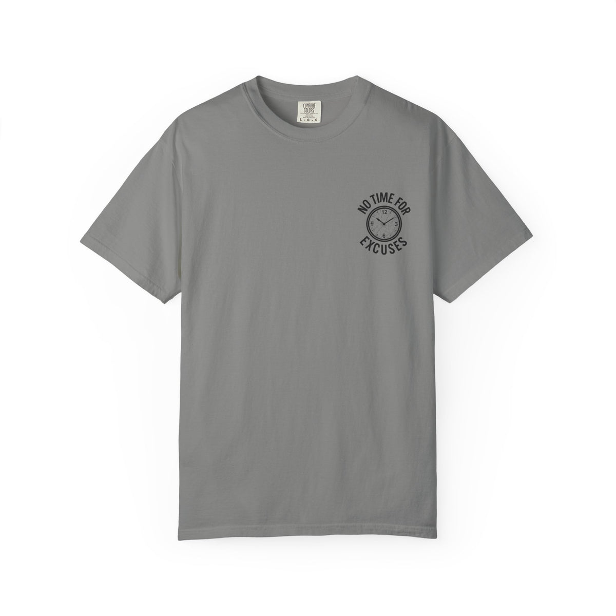 Motivational Unisex T-Shirt - No Time For Excuses, No One Cares, Work Harder - Casual Gift for Fitness, Entrepreneurs, or Inspiration