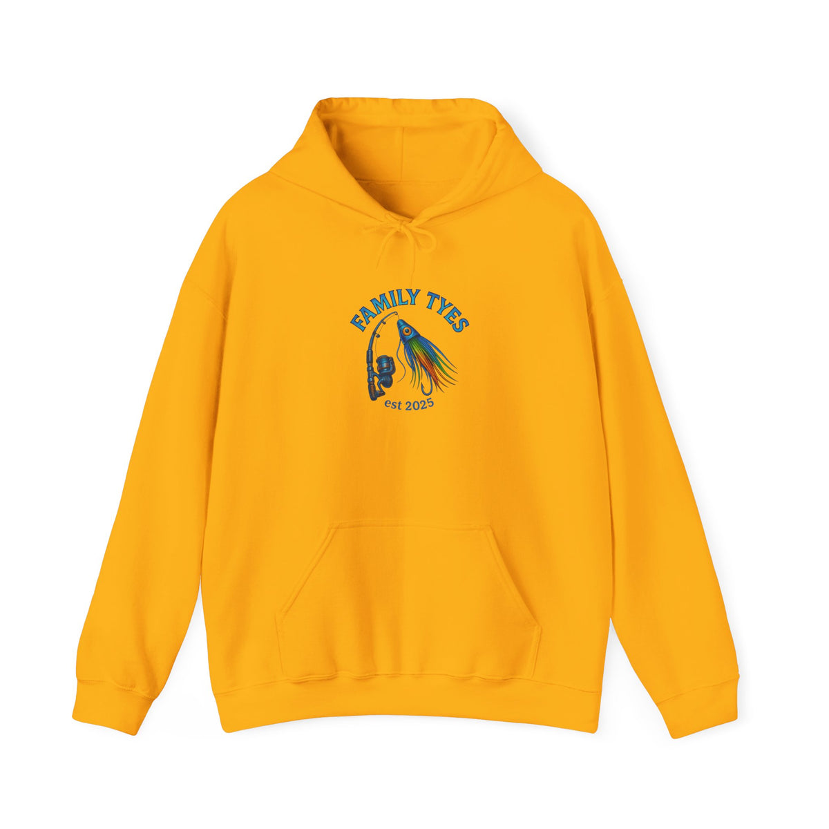 Family Ties Fishing Hoodie - Cozy Sweatshirt for Family Time, Beach Days, Fishing Trips, Gifts for Fishermen, Ocean Adventure Apparel