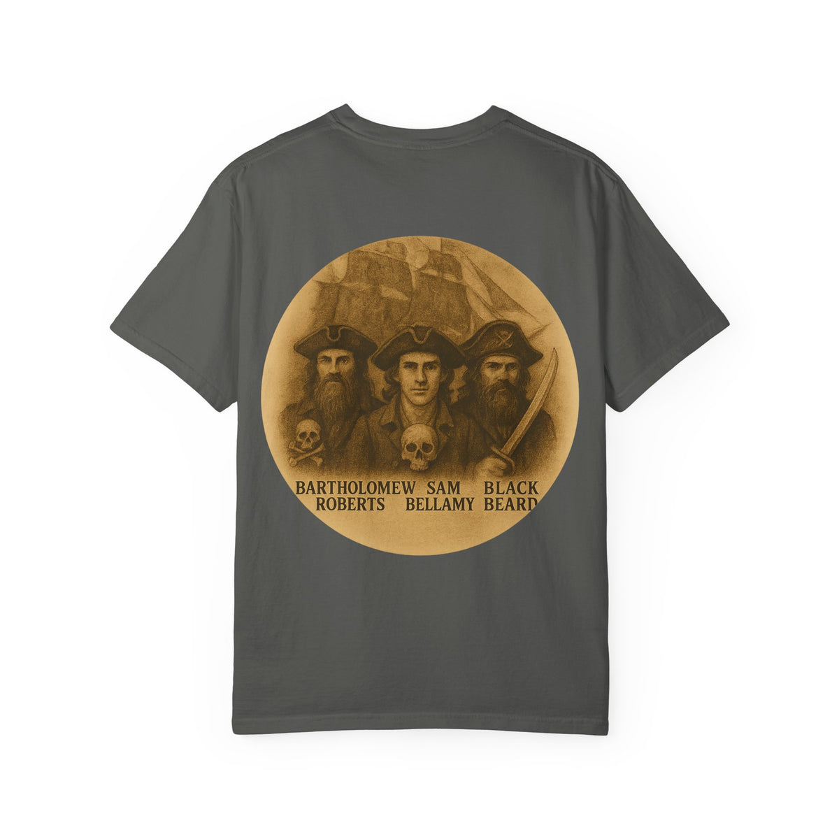 Vintage Pirate T-Shirt, Unisex Garment-Dyed Tee, Retro Pirate Apparel, Pirate Lover Gift, Halloween Costume Top