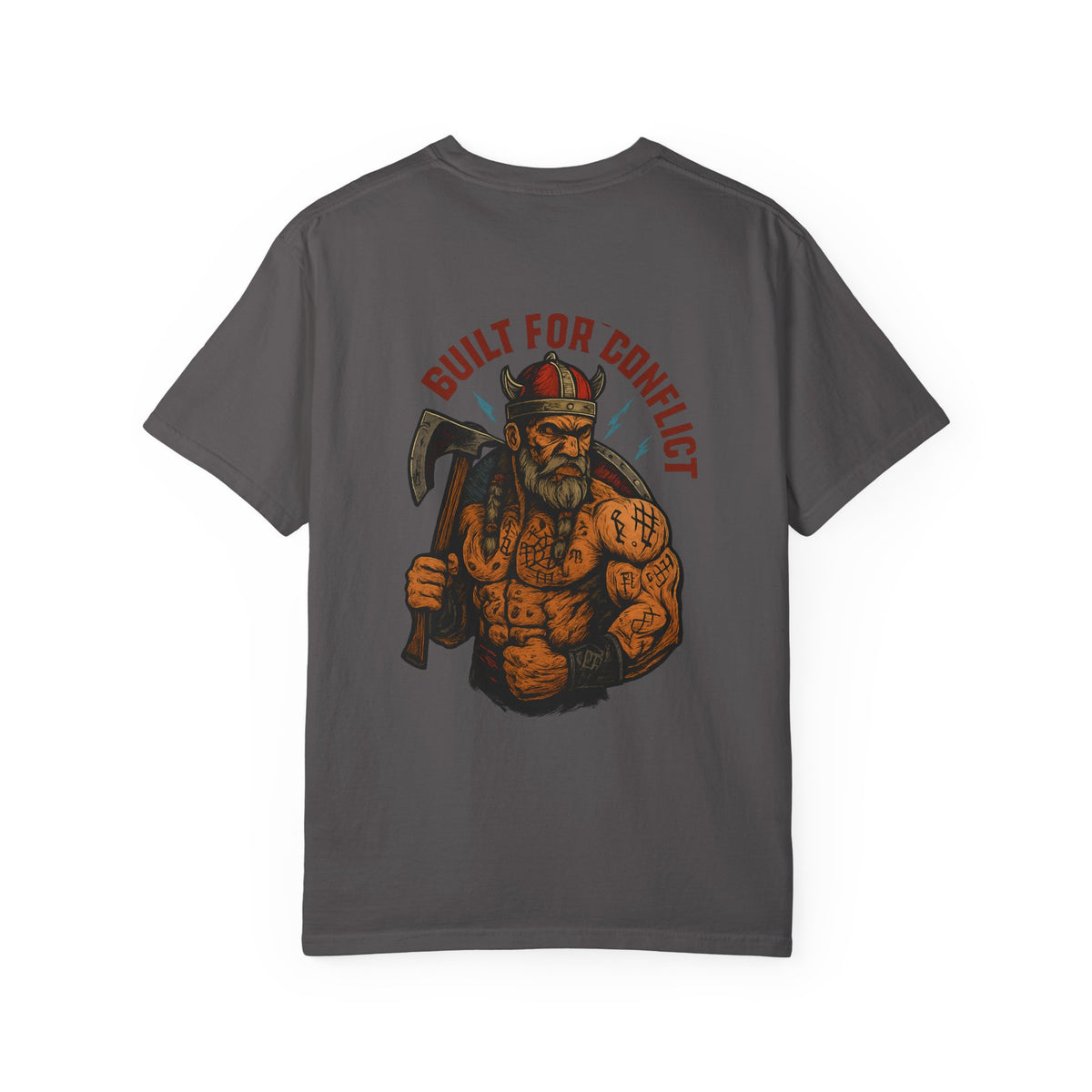 Built for conflict VIKING Unisex Garment-Dyed T-shirt - Family Ties, Guilt for Conflict, Casual Wear, Gift for Him, Father's Day Tee