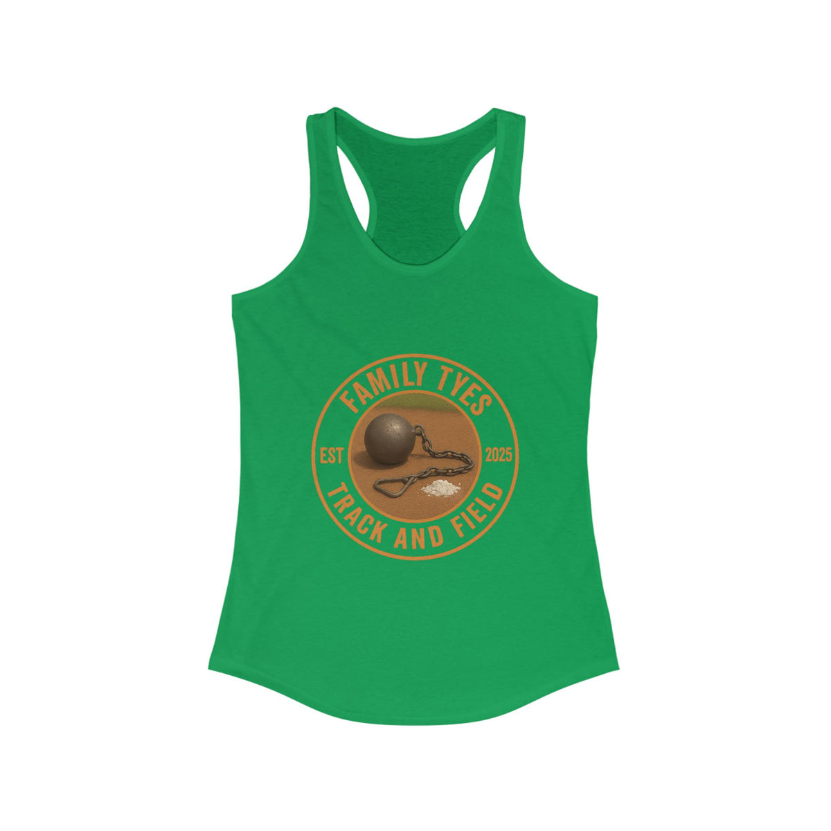 Track and Field Racerback Tank for Women - Family Tyes - EST 2025