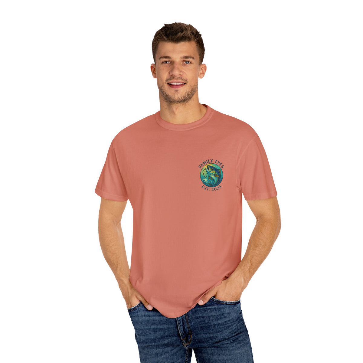 Tuna Unisex Garment-Dyed Fishing T-Shirt - "Hooking Memories" Graphic, Great for Outdoor Lovers, Gifts for Fishermen, Nature Adventures, [...]